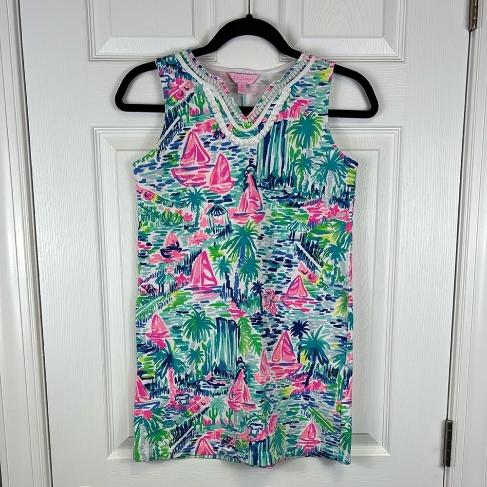 Lilly Pulitzer girls salt in the air dress sz xl